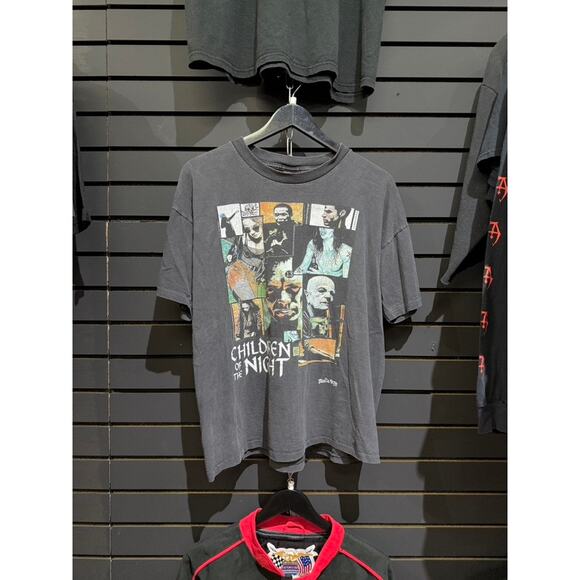 1995 Fashion Victim Children of the Night Vintage Horror Movie Promo Tee Shirt - Picture 1 of 5